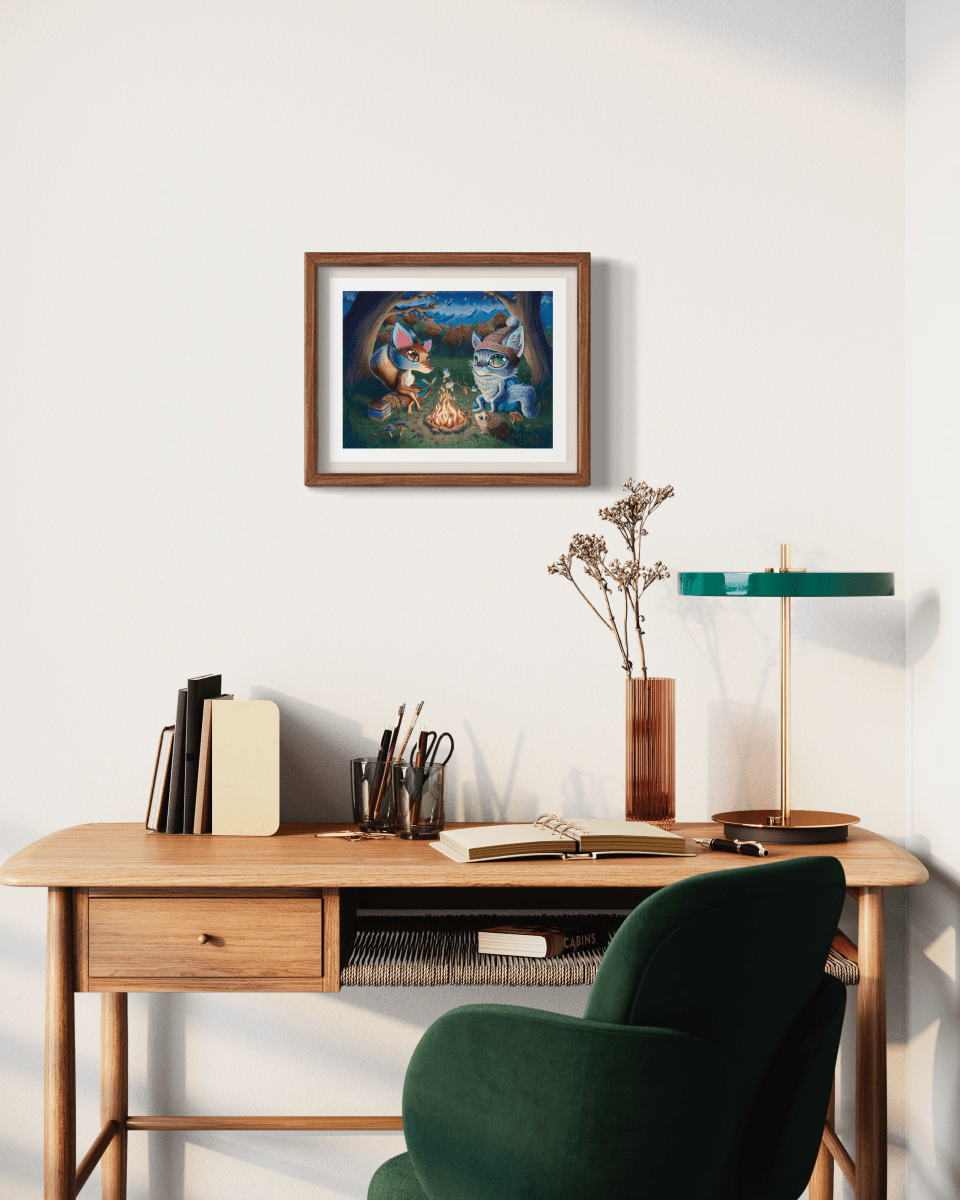 Fire of Knowledge | Fine Art Print - Manasses Art Studio - Manasses Art Studio