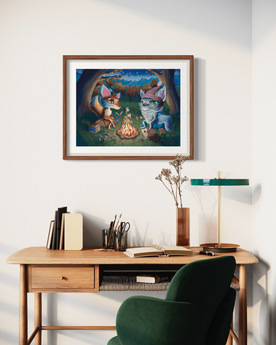 Fire of Knowledge | Fine Art Print - Manasses Art Studio - Manasses Art Studio