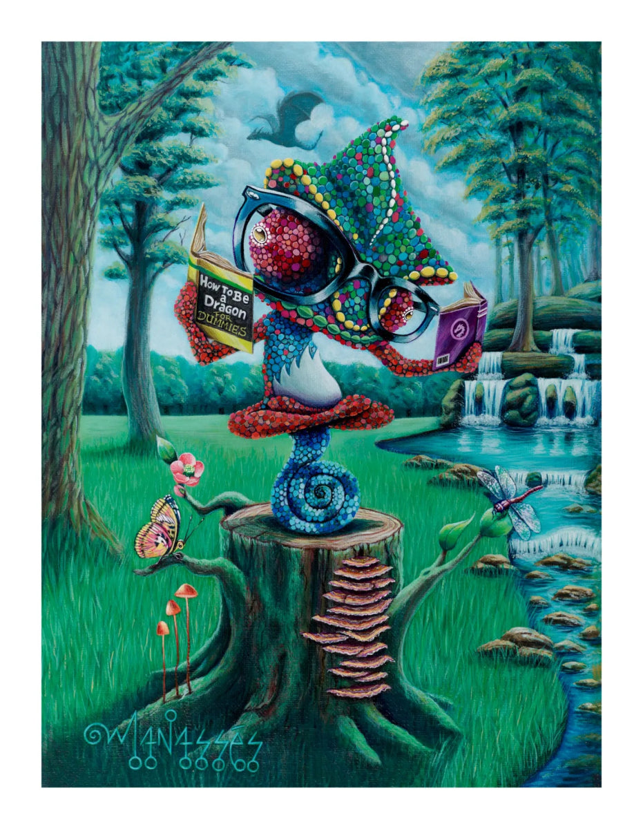 How to be a dragon (For Dummies) | Fine Art Print - Manasses Art Studio - Manasses Art Studio