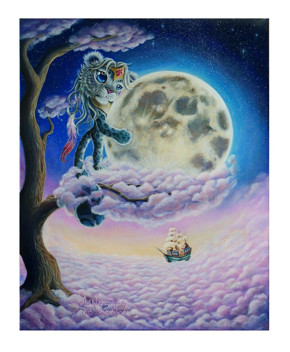 Luna's Embrace | Fine Art Print - Manasses Art Studio - Manasses Art Studio