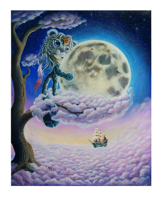 Luna's Embrace | Fine Art Print - Manasses Art Studio - Manasses Art Studio