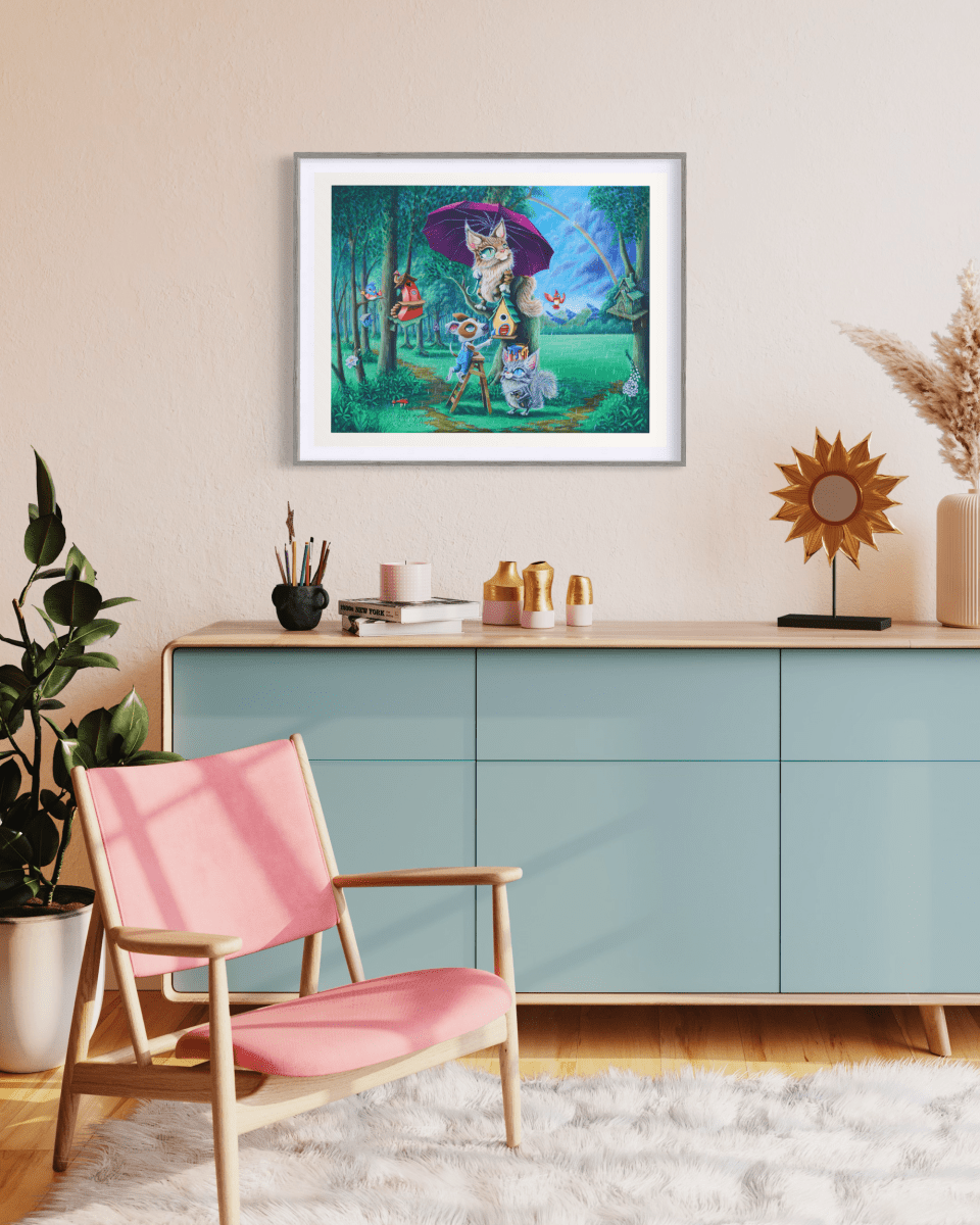 The Fab Birdhouse Makeover | Fine Art Print - Manasses Art Studio - Manasses Art Studio