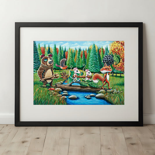 Foraging Friends - Art Print