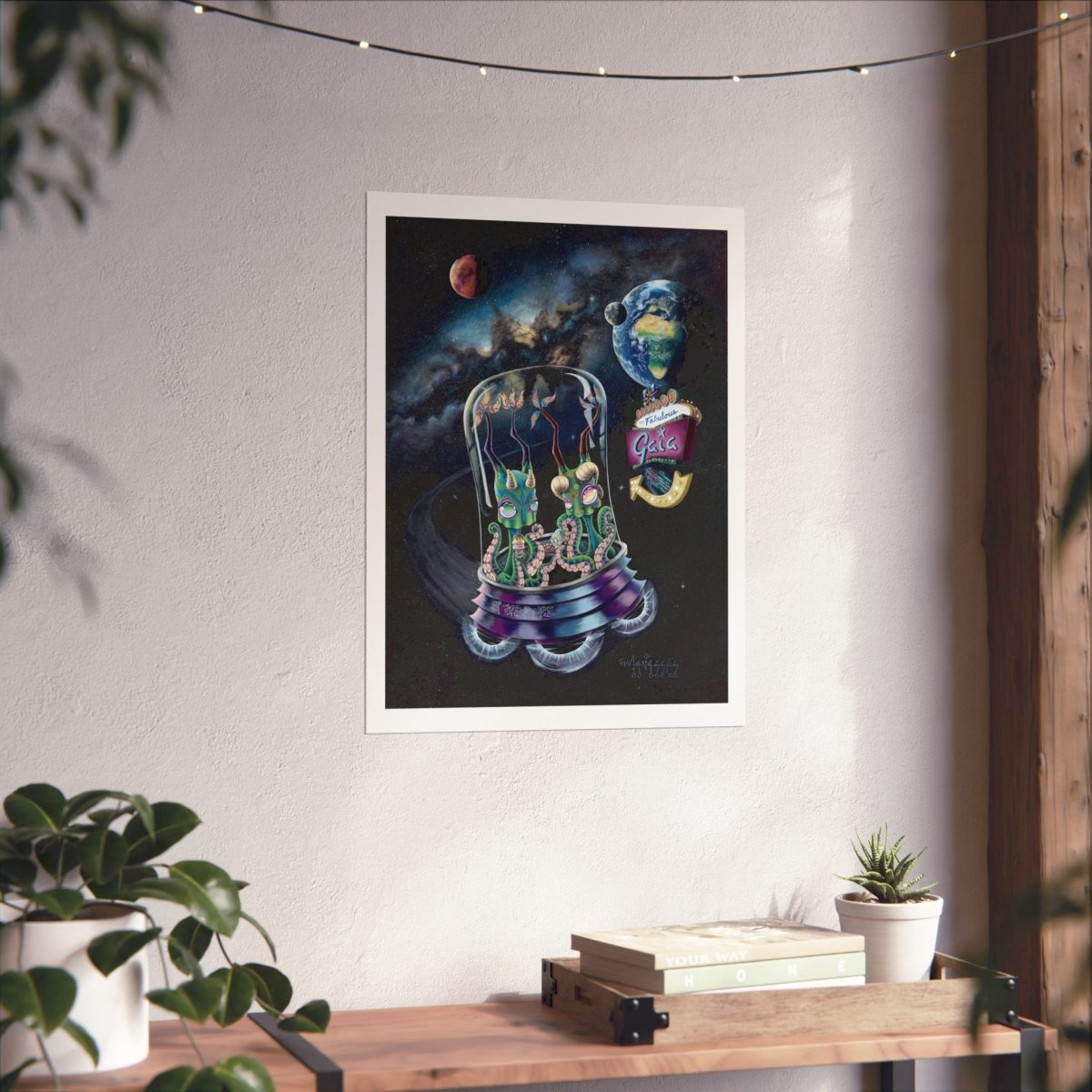 Aliens on Holiday - Poster - Manasses Art Studio - Manasses Art Studio