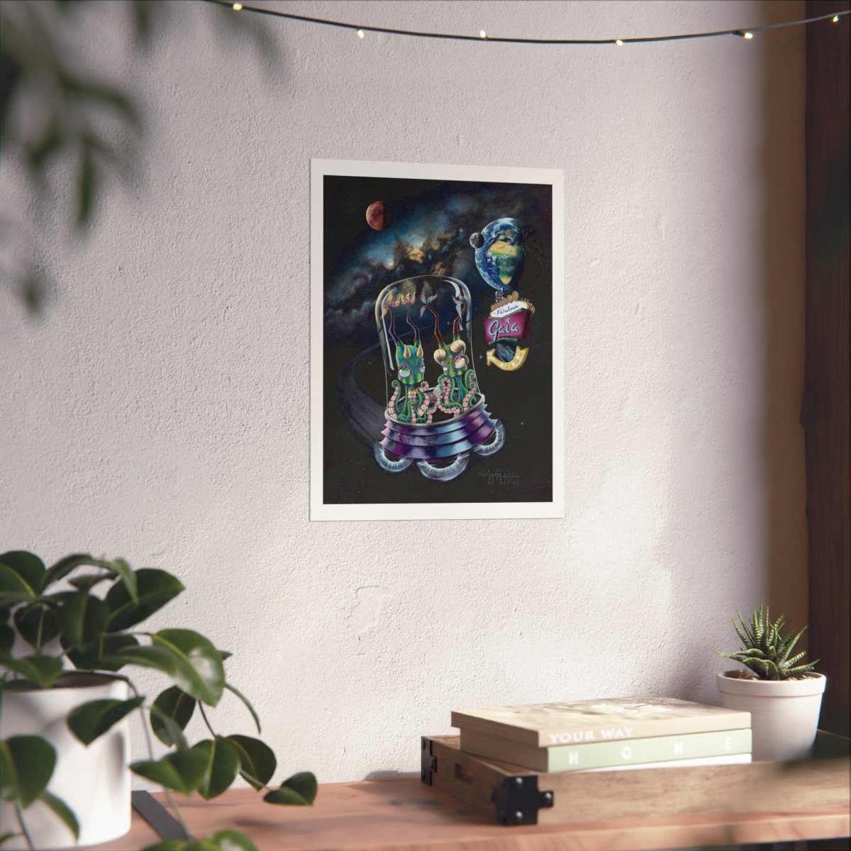 Aliens on Holiday - Poster - Manasses Art Studio - Manasses Art Studio